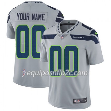 Camiseta Hombre NFL Seattle Seahawks Personalizar Navy Gris